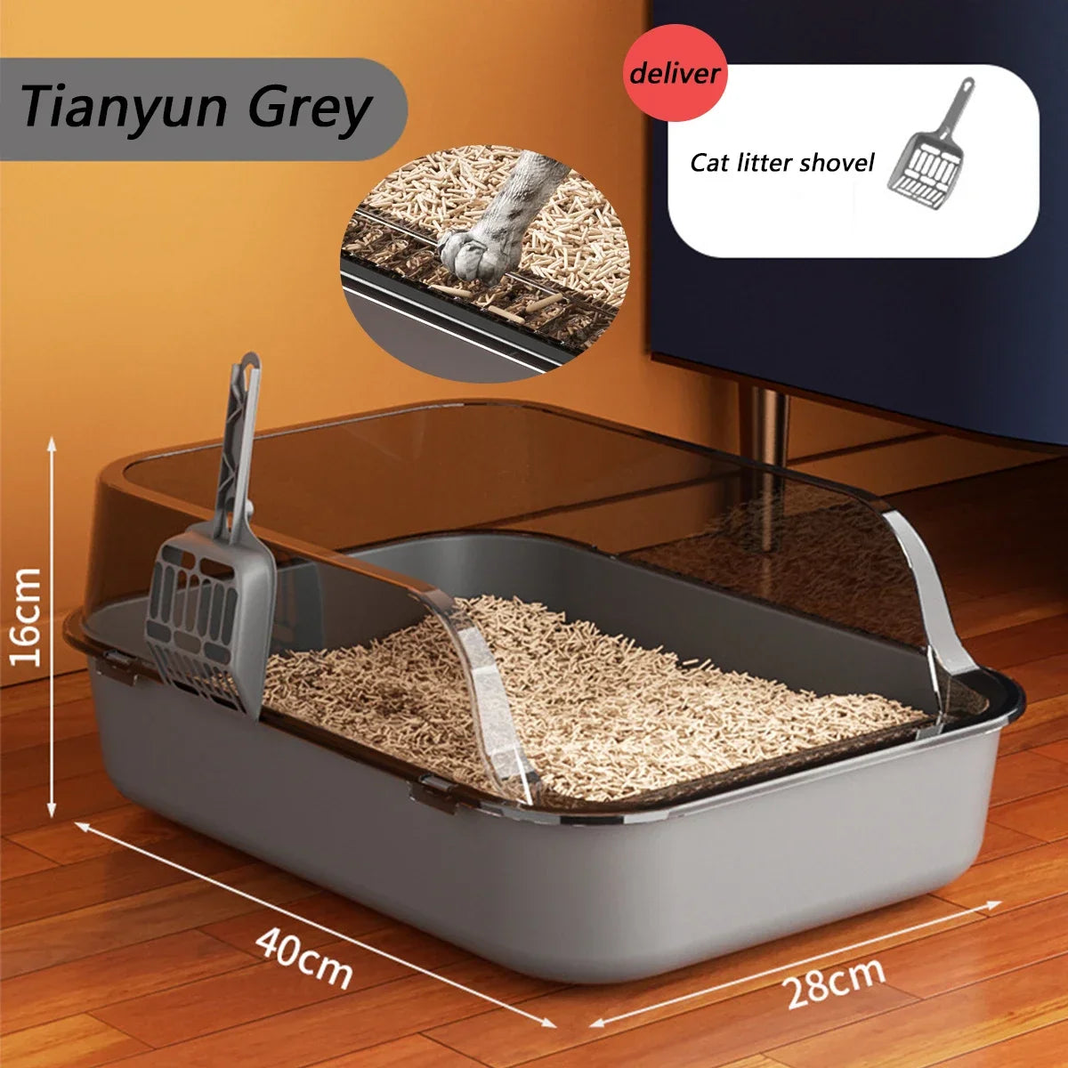 Thickened Cat Litter Box
