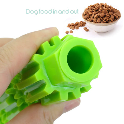 🦴 Indestructible Rubber Dog Toy – Treat Dispense