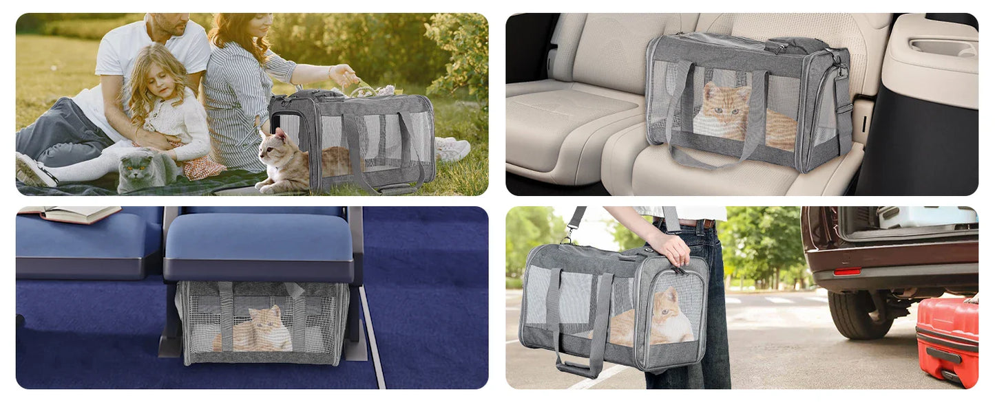 Airline Approved Soft Pet Carrier for Cats & Dogs