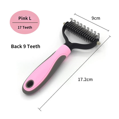 Professional Deshedding & Grooming Brush for Dogs & Cats