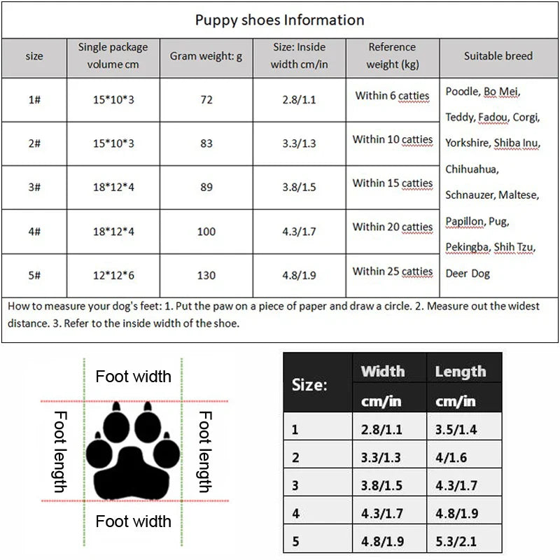 👟🐕 Warm Dog Shoes – Non-Slip & Protective