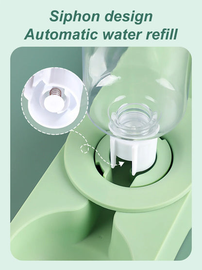 2-in-1 Pet Feeder & Water Bowl