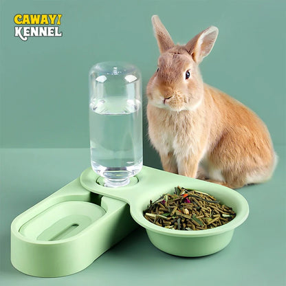 2-in-1 Pet Feeder & Water Bowl