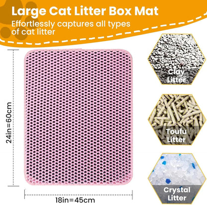 Double Layer Waterproof Cat Litter Mat