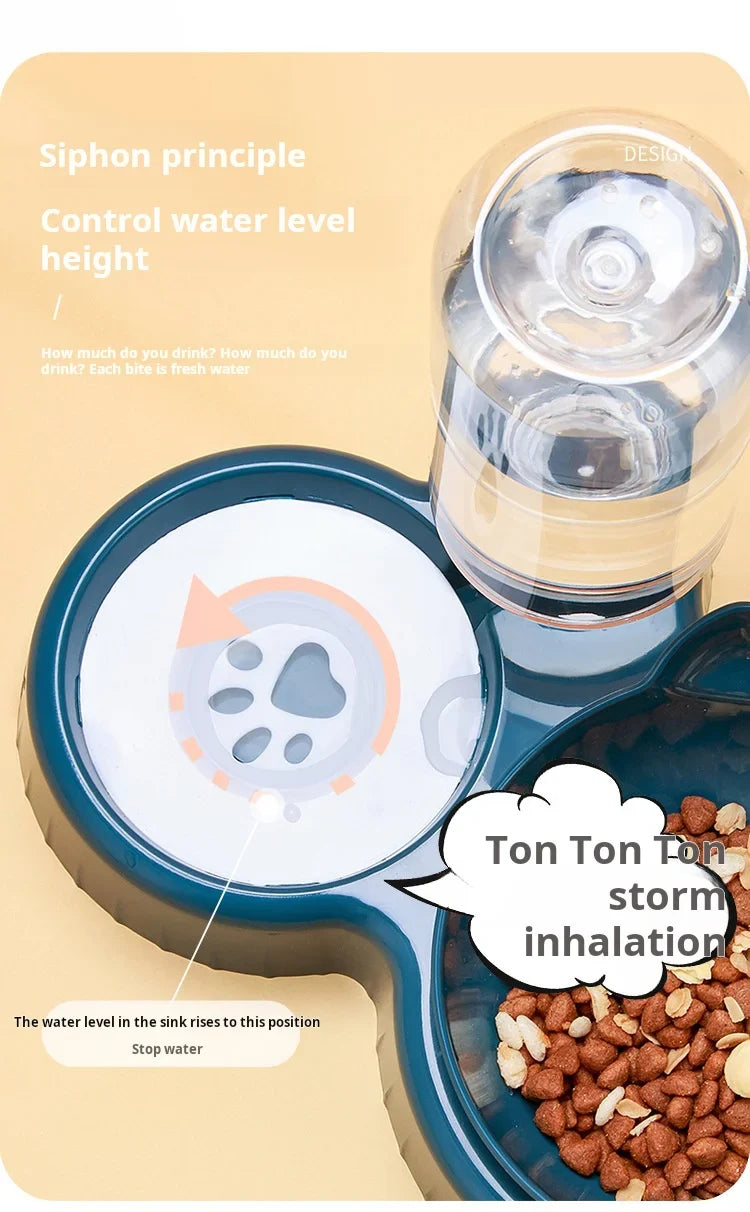 🐾 3-in-1 Pet Bowl Set with Water Feeder