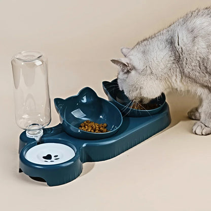 🐾 3-in-1 Pet Bowl Set with Water Feeder