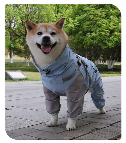 🌧️ Waterproof Dog Raincoat with Hood