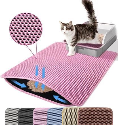 Double Layer Waterproof Cat Litter Mat