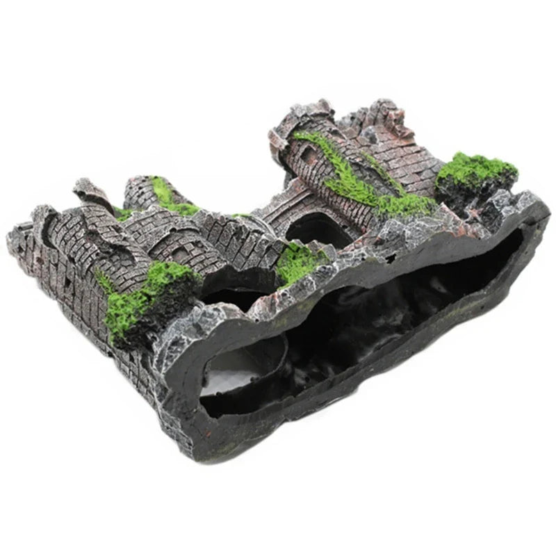 Resin Castle Aquarium Ornament