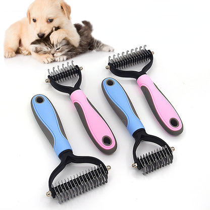 Professional Deshedding & Grooming Brush for Dogs & Cats