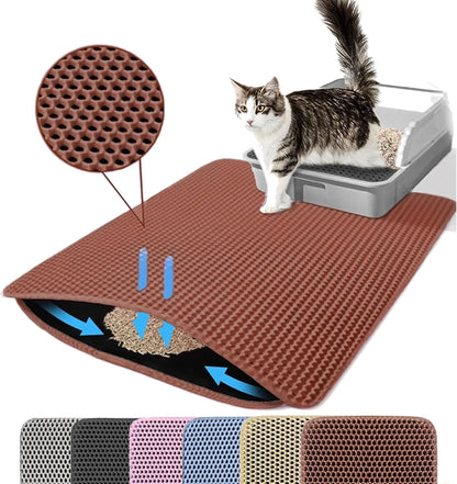 Double Layer Waterproof Cat Litter Mat