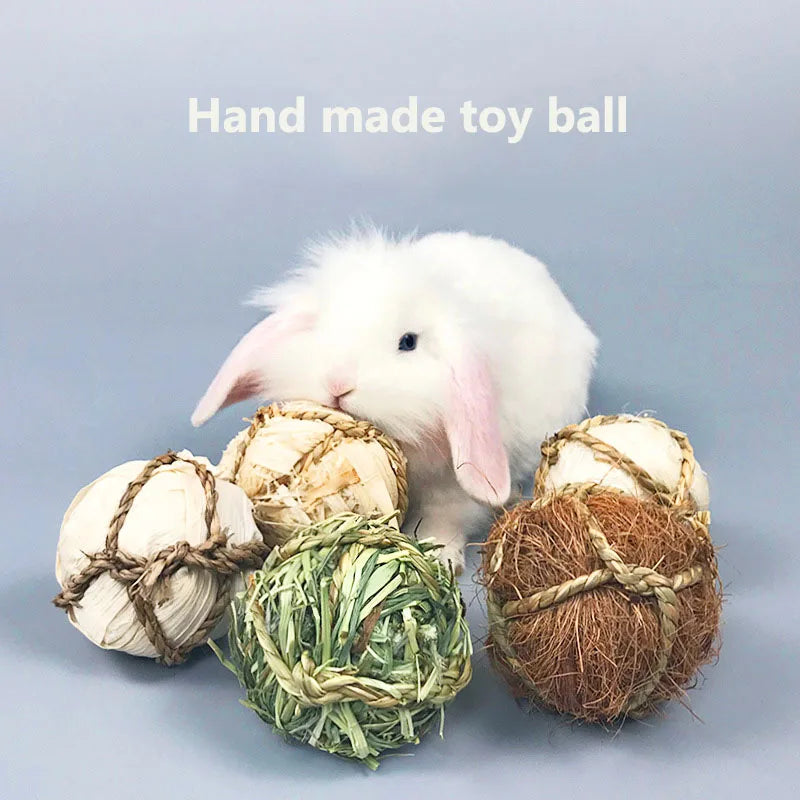 Natural Grass Chew Balls (4/5pcs)