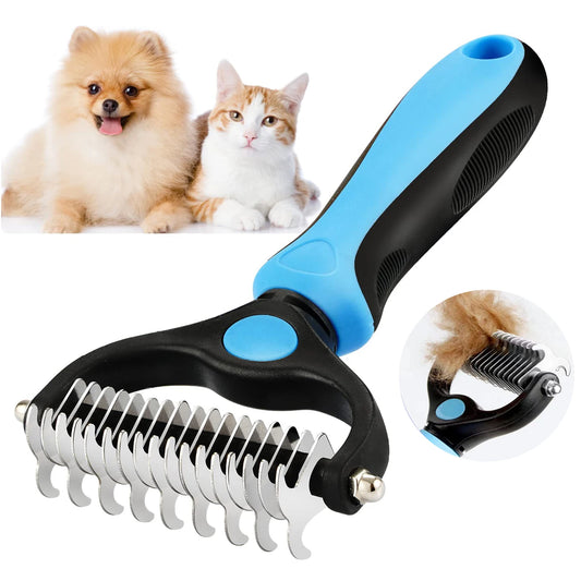 Professional Deshedding & Grooming Brush for Dogs & Cats