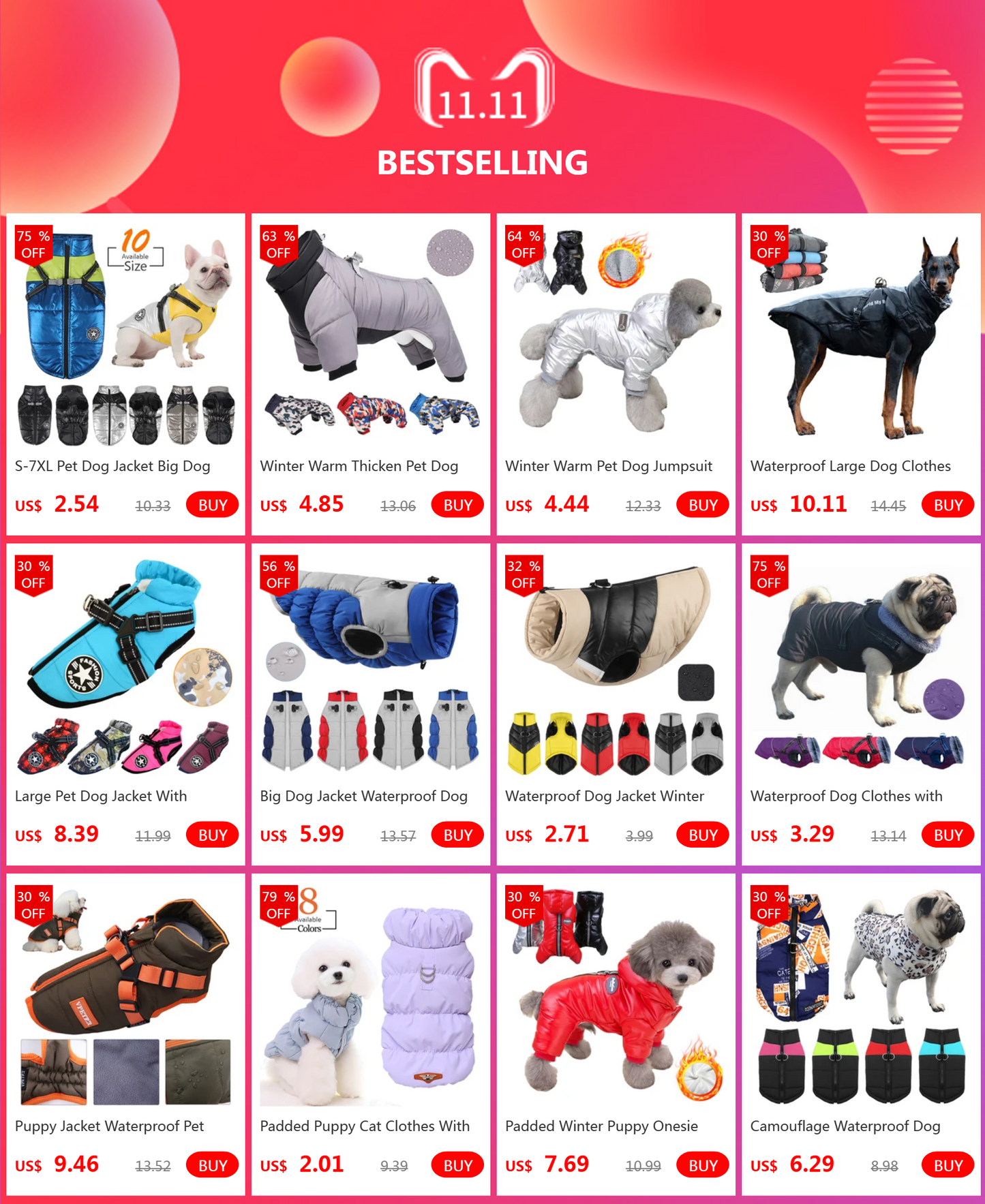 ❄️🐕 Winter Dog Jacket – Warm & Waterproof