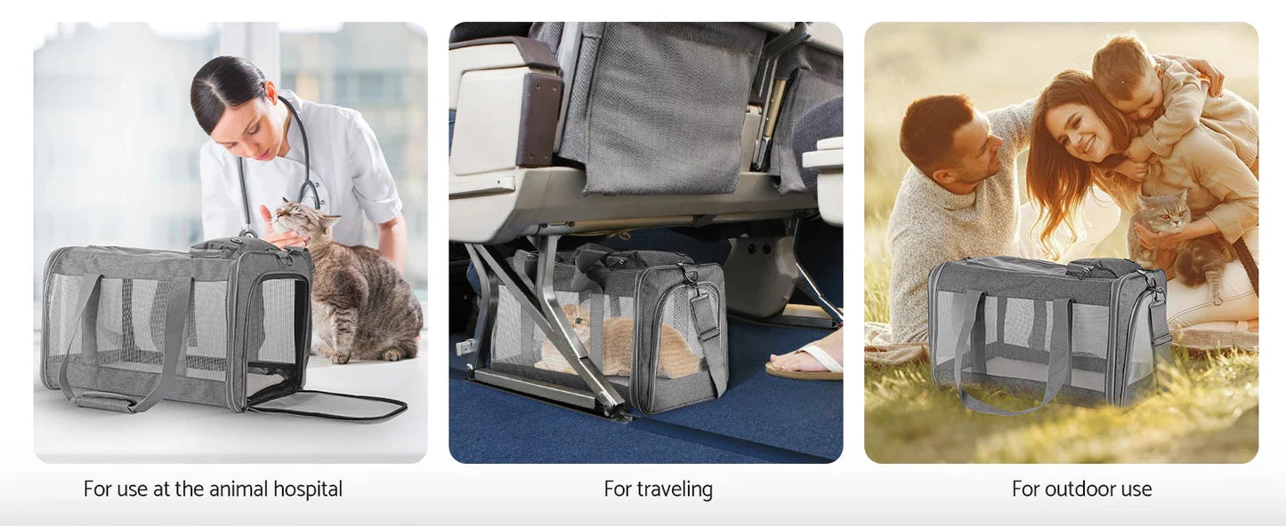 Airline Approved Soft Pet Carrier for Cats & Dogs