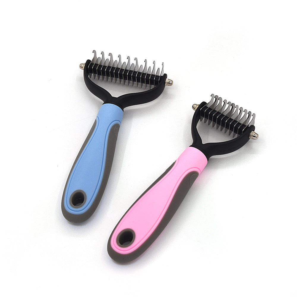 Professional Deshedding & Grooming Brush for Dogs & Cats