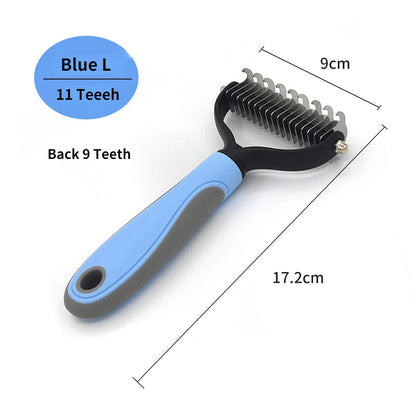 Professional Deshedding & Grooming Brush for Dogs & Cats